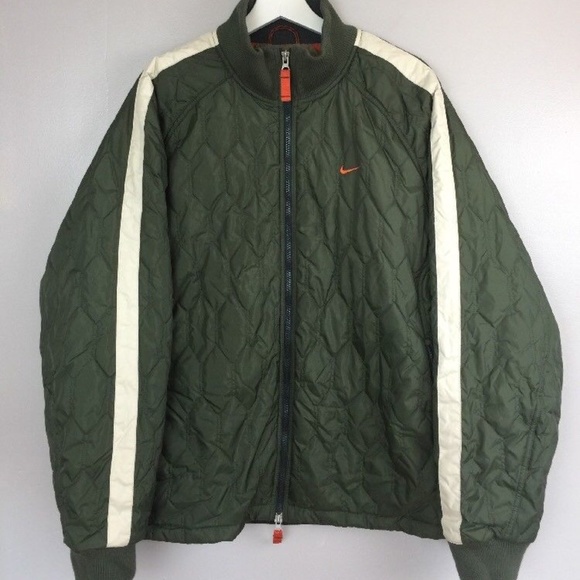 Nike Jackets & Coats | Nike Army Green Bomber Jacket | Poshmark